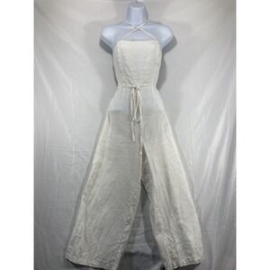 Forever 21 Women's Size Small White Jumpsuit  Lined